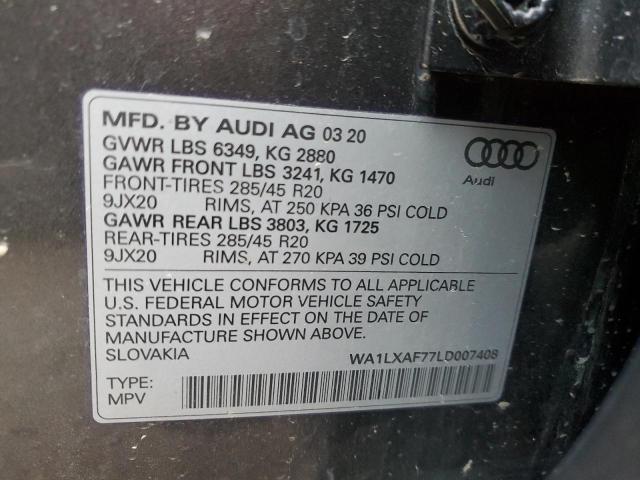 WA1LXAF77LD007408 Audi Q7 Premium Plus