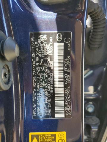 JTHBW1GG0G2116828 Lexus ES 300H