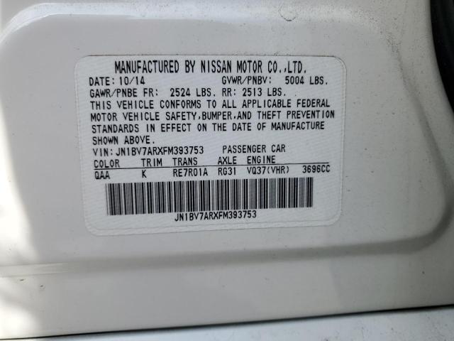 JN1BV7ARXFM393753 Infiniti Q50 BASE