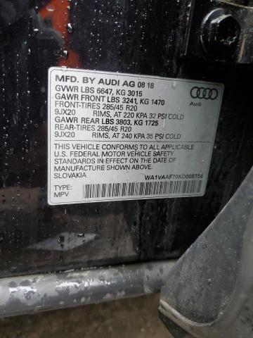 WA1VAAF70KD006156 Audi Q7 Prestige