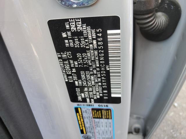 5XYP5DHC8NG258645 KIA Telluride Sx