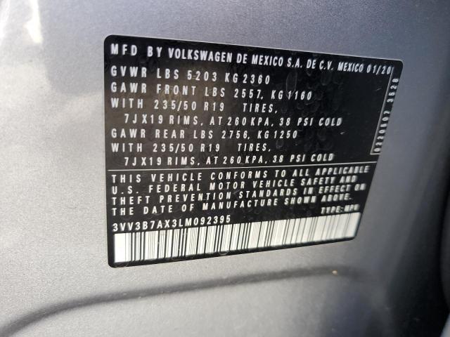 3VV3B7AX3LM092395 Volkswagen TIGUAN SE