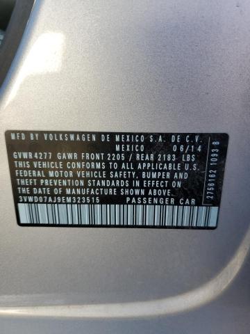 3VWD07AJ9EM323515 Volkswagen JETTA SE