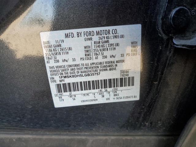 1FMSK8DH5LGB35757 Ford EXPLORER XLT
