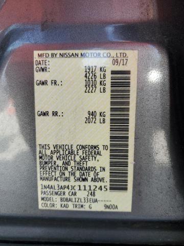 1N4AL3AP4JC111245 Nissan ALTIMA 2.5