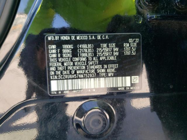 3CZRU6H57NM752937 Honda HR-V EX