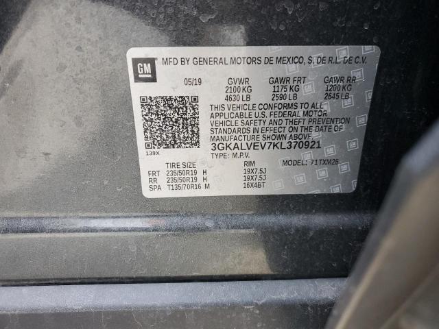 3GKALVEV7KL370921 GMC Terrain Slt