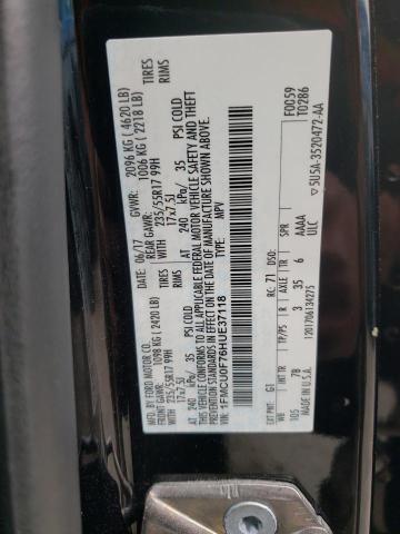 1FMCU0F76HUE37118 Ford ESCAPE S