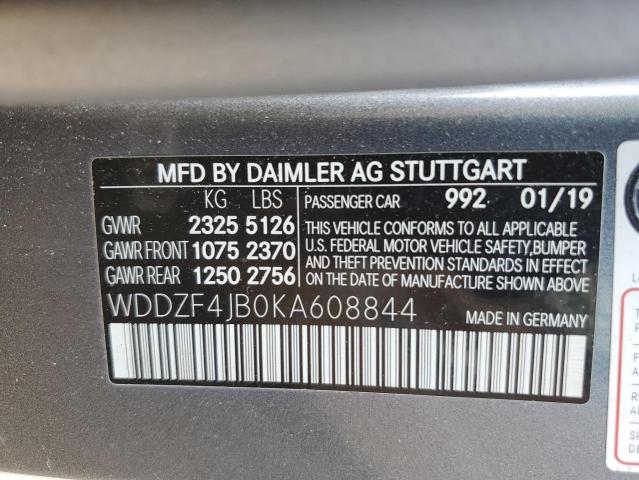 WDDZF4JB0KA608844 Mercedes-Benz E 300