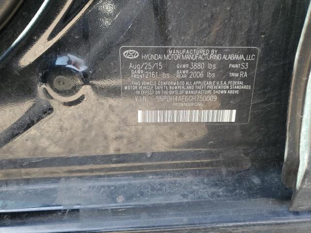 5NPDH4AE6GH750009 Hyundai ELANTRA SE
