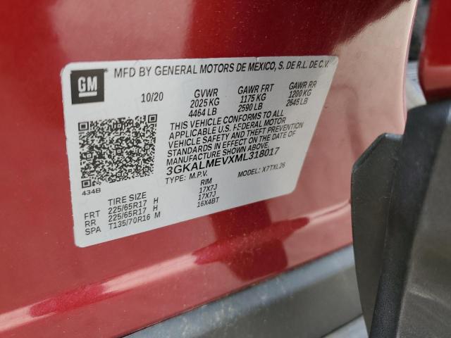 3GKALMEVXML318017 GMC Terrain Sle