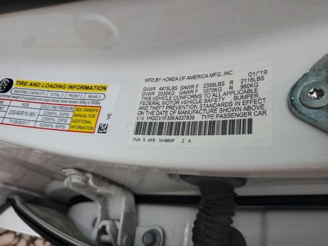 1HGCV1F35KA037839 Honda Accord Sport
