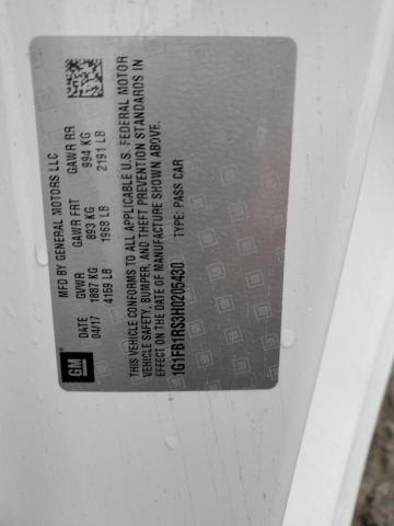 1G1FB1RS3H0205430 Chevrolet CAMARO LT