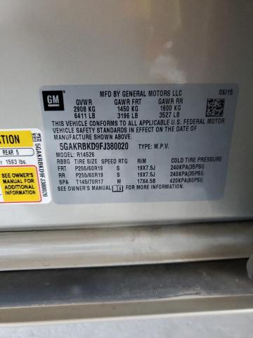 5GAKRBKD9FJ380020 Buick Enclave
