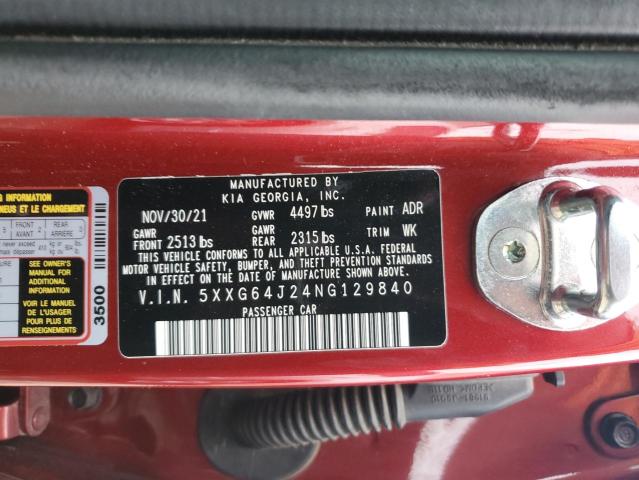 5XXG64J24NG129840 KIA K5 GT LINE