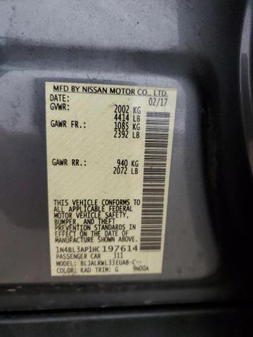1N4BL3AP1HC197614 Nissan Altima 3.5sl