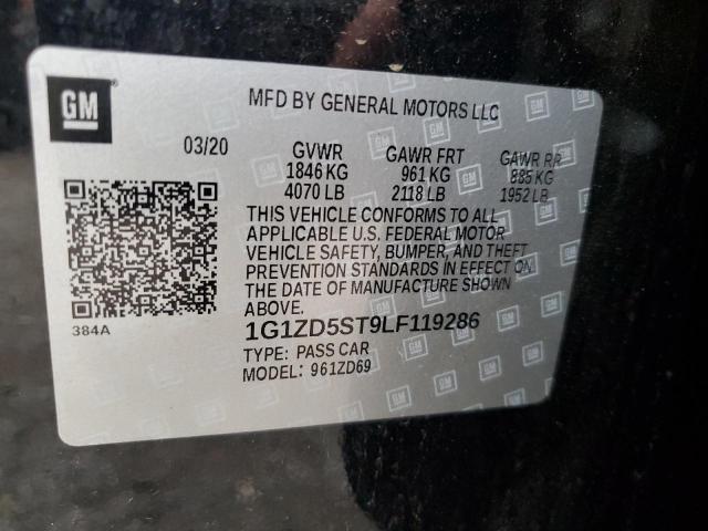 1G1ZD5ST9LF119286 Chevrolet MALIBU LT