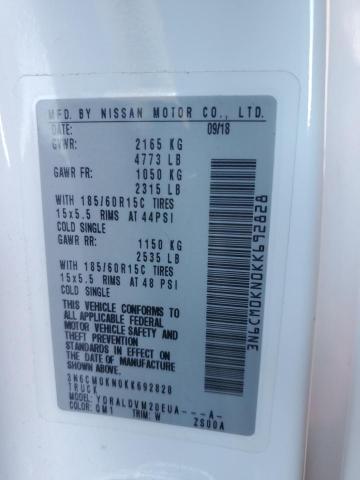 3N6CM0KN0KK692828 Nissan NV200 2.5S