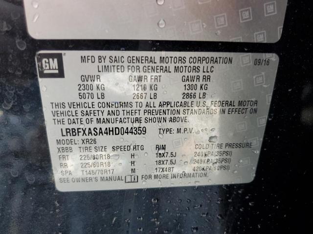 LRBFXASA4HD044359 Buick Envision Preferred