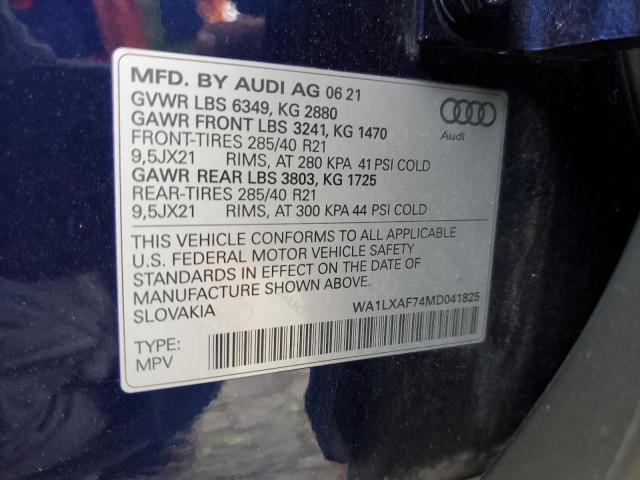 WA1LXAF74MD041825 Audi Q7 Premium Plus