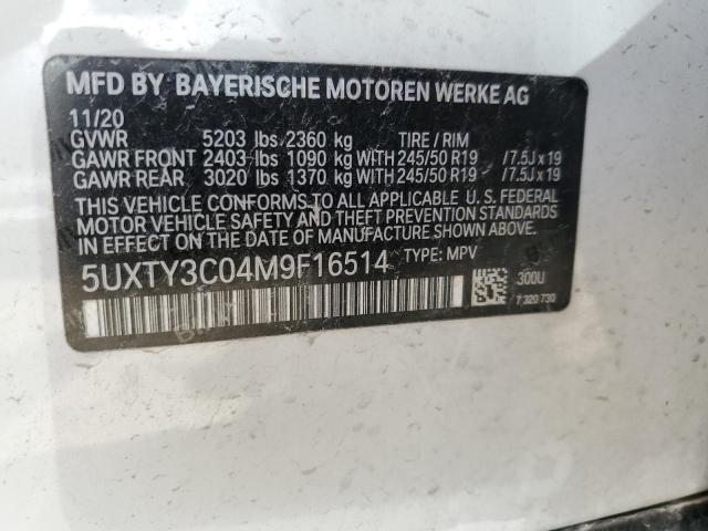 5UXTY3C04M9F16514 BMW X3 Sdrive30i