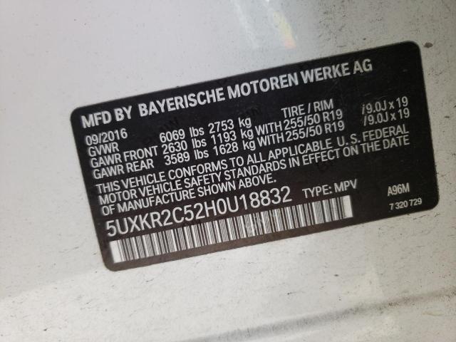 5UXKR2C52H0U18832 BMW X5 Sdrive35i
