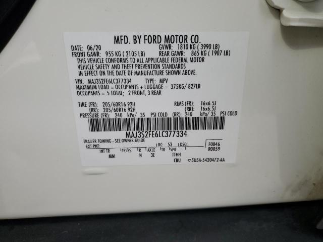 MAJ3S2FE6LC377334 Ford ECOSPORT S
