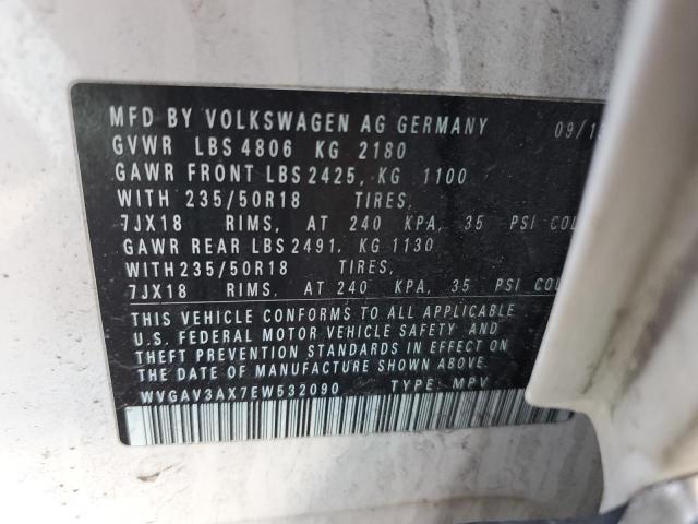 WVGAV3AX7EW532090 Volkswagen TIGUAN S