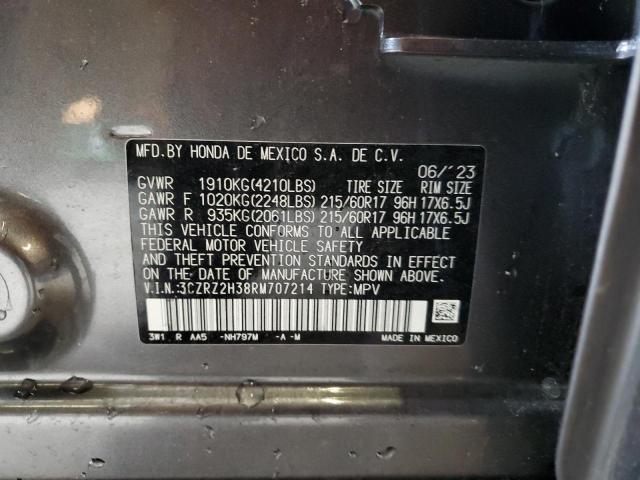 3CZRZ2H38RM707214 Honda HR-V LX