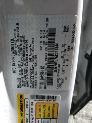 3FA6P0PU7GR241844 Ford Fusion Se Phev