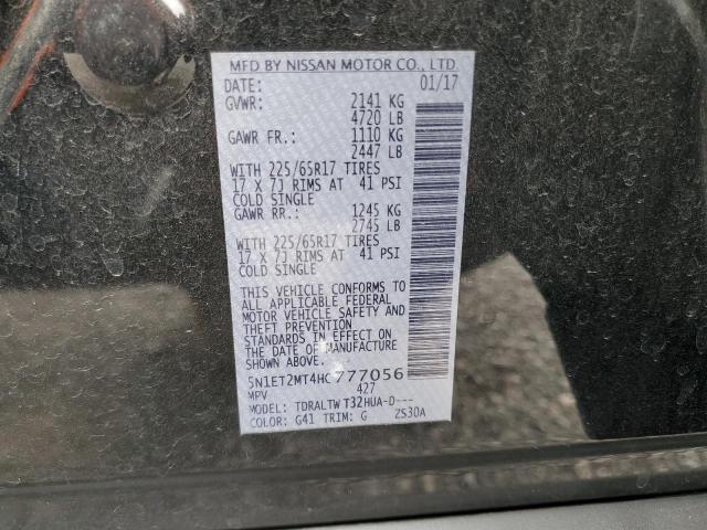 5N1ET2MT4HC777056 Nissan Rogue Sv Hybrid