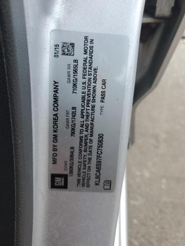 KL8CA6S97FC750830 Chevrolet SPARK LS