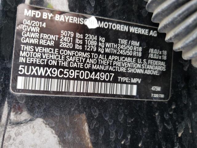 5UXWX9C59F0D44907 BMW X3 Xdrive28i