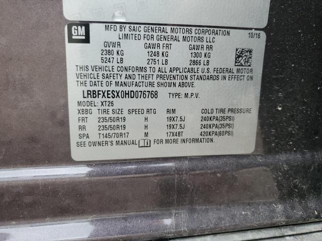 LRBFXESX0HD076768 Buick Envision Premium