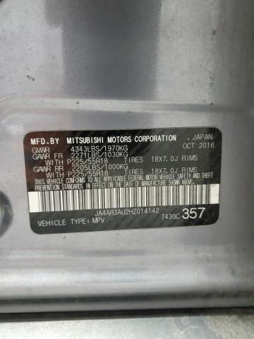 JA4AR3AU2HZ014142 Mitsubishi Outlander Sport Es