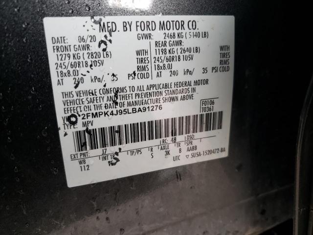 2FMPK4J95LBA91276 Ford EDGE SEL