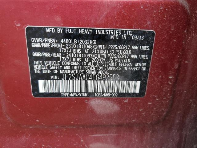 JF2SJAAC4EG492553 Subaru Forester 2.5i