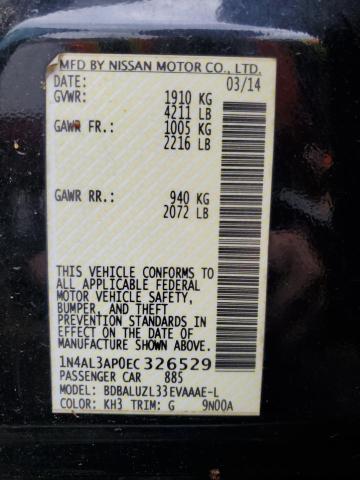 1N4AL3AP0EC326529 Nissan ALTIMA 2.5