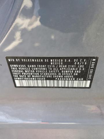 3VW6T7BU2KM218349 Volkswagen JETTA GLI