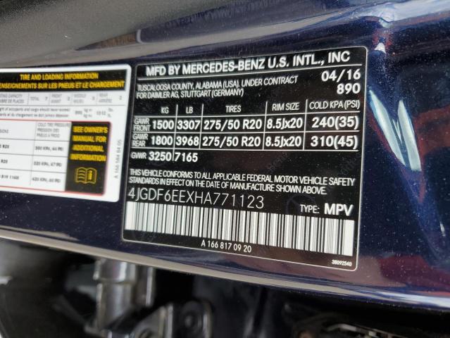 4JGDF6EEXHA771123 Mercedes-Benz Gls 450 4matic