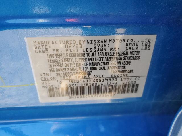 3N1AB8CV4PY238487 Nissan SENTRA SV