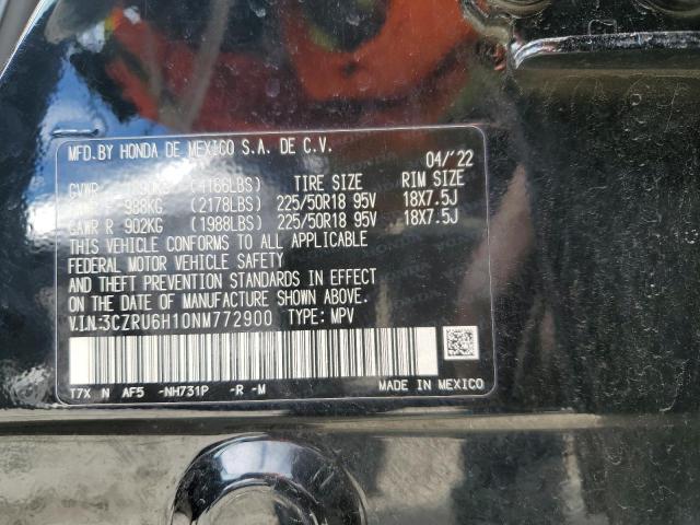 3CZRU6H10NM772900 Honda HR-V SPORT