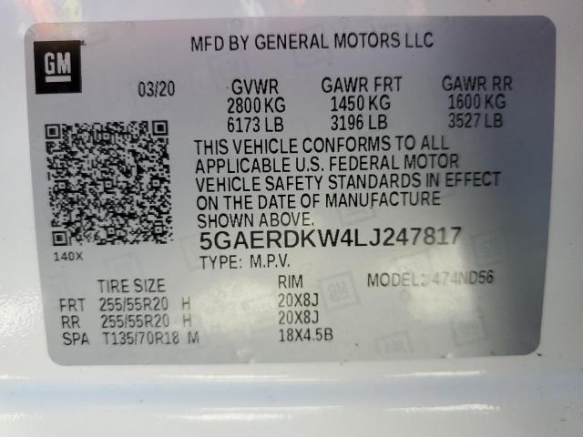 5GAERDKW4LJ247817 Buick Enclave Avenir