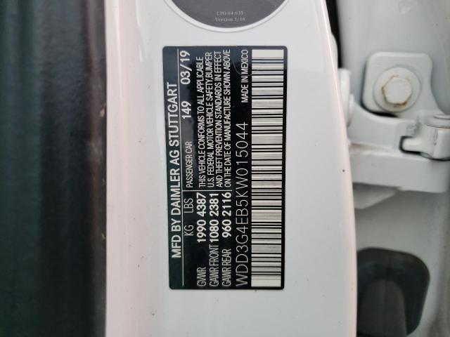 WDD3G4EB5KW015044 Mercedes-Benz A 220