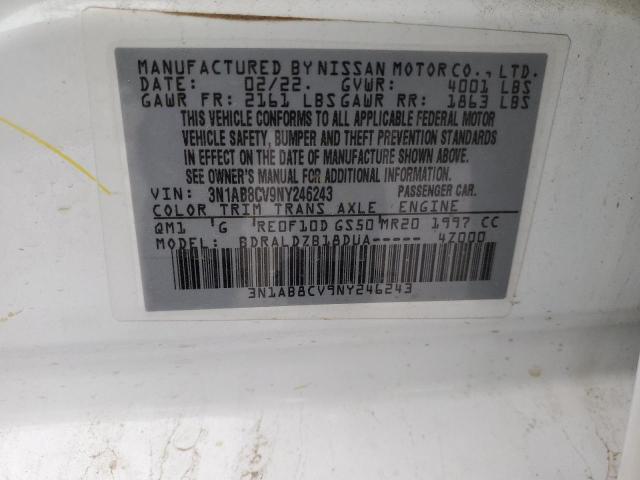 3N1AB8CV9NY246243 Nissan SENTRA SV