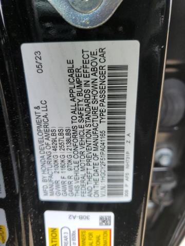 1HGCY2F51PA041165 Honda Accord Hybrid Sport