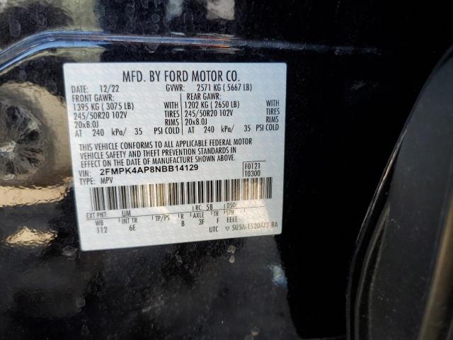2FMPK4AP8NBB14129 Ford EDGE ST