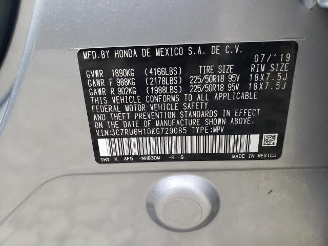 3CZRU6H10KG729085 Honda HR-V SPORT
