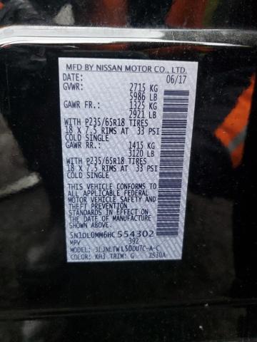 5N1DL0MM6HC554302 Infiniti QX60