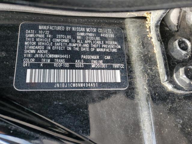 JN1BJ1CW8NW494451 Nissan Rogue Sport Sl